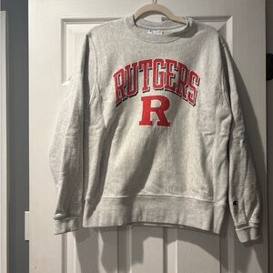 Champion Gray Rutgers Men's Sweater